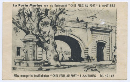 Antibes, La Porte Marine, Vue Du Restaurant, Chez Félix Au Port (lt 10) - Other & Unclassified