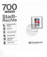 Postzegels > Europa > Duitsland > West-Duitsland >700  Jahre  Stadtrechte (18322) - Briefe U. Dokumente