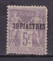 LEVANT - 20 P. Sur 5 F. Lilas - Unused Stamps