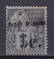 CONGO - 5 C. Sur 1 C. Noir Sur Azuré - Unused Stamps