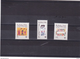 MALTE 1979  Année Internationale De L'enfant Yvert 585-587, Michel 596-598 NEUF** MNH - Malte