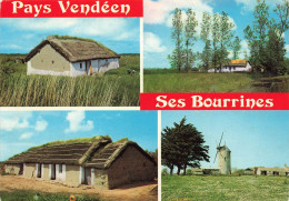 FRANCE - La Vendée Touristique - Les Bourrines Dans Le Marais - Multi-vues - Carte Postale Ancienne - Andere & Zonder Classificatie