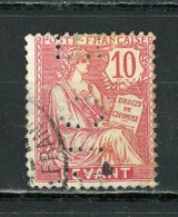 LEVANT (RF) - TYPE MOUCHON - N° Yt 14 Obli. Et Perforé “BIO” ? - Used Stamps