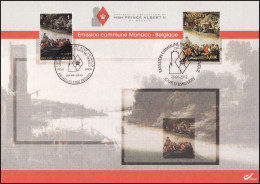 4254° CS/HK - Collection De S.A.S. Albert II - Émission Commune Avec Monaco / Gemenschappelijke Uitgifte Met Monaco - Erinnerungskarten – Gemeinschaftsausgaben [HK]