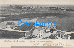 229978 BELGIUM BRUXELLES WATERLOO TAKEN FROM MONUMENT SPOTTED CIRCULATED TO FRANCE POSTAL POSTCARD - Other & Unclassified