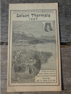 Dépliant Saison Thermale 1897 Les Villes D' Eaux Chemins De Fer Paris Lyon Méditerranée Illustrateur Hugo D' Alesi  ExtA - Dépliants Touristiques