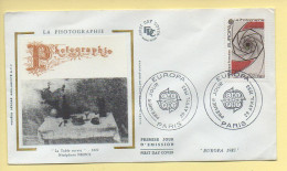 FDC N° 2270 - Europa 1983 – La Photographie – 75 Paris 29/04/1983 (soie) - 1980-1989