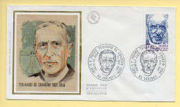 FDC N° 2152  – Teilhard De Chardin (1881-1955) – 63 Orcines 23/05/1981 (soie)  - 1980-1989