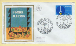 FDC N° 2129 - Fonds Marins - 59 Dunkerque 28/03/1981 (soie) - 1980-1989