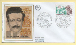 FDC N° 2034 - Victor SEGALEN (1878-1919) - 29 Brest Et 75 Paris 20/01/1979 (soie)  - 1970-1979