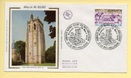 FDC N° 1999 – Abbaye Notre-Dame Du Bec-Hellouin – 27 Le Bec-Hellouin 25/03/1978 (soie)  - 1970-1979