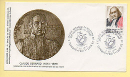 FDC N° 1990A – Claude Bernard (1813-1878) – 75 Paris 2/10/1978   - 1970-1979