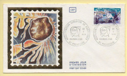 FDC N° 1908 - Accélérateur Européen De Particules - 01 Prevessin 22/10/1976 (soie)  - 1970-1979