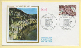 FDC N° 1807 - La Vallée Du Lot - 12 Decazeville 7/09/1974 - 1970-1979