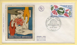 FDC N° 1817 - Centenaire De L'Union Postale Universelle - 75 Paris 5/10/1974 (soie) - 1970-1979