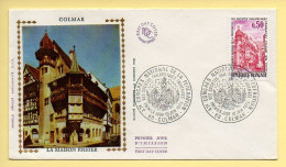 FDC N° 1798 - Colmar (47è Congrès National Des Sociétés Philatéliques Françaises) - 68 Colmar 1/06/1974 (soie)  - 1970-1979