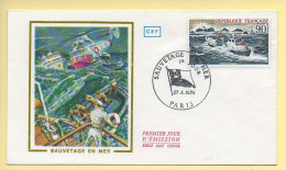 FDC N° 1791 – Sauvetage En Mer – 75 Paris 27/04/1974  - 1970-1979