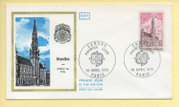 FDC N° 1752 - Europa 1973 – BRUXELLES - 75 Paris 14/04/1973  - 1970-1979