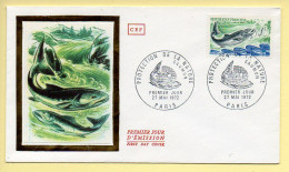 FDC N° 1693 - Le Saumon – Protection De La Nature - 75 Paris 27/05/1972 (soie) - 1970-1979