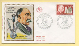 FDC N° 1669 - Victor GRIGNARD - 50 Cherbourg  8/05/1971 (soie) - 1970-1979