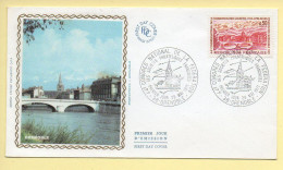 FDC N° 1681 - Grenoble (44è Congrès National Des Sociétés Philatéliques Françaises) - 39 Grenoble 29/05/1971 (soie) - 1970-1979