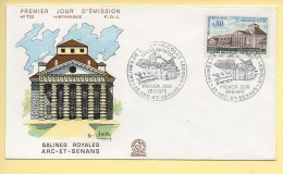 FDC N° 1651 - Salines De Chaux Nicolas LEDOUX – 25 Arc-et-Senans 26/09/1970 - 1970-1979