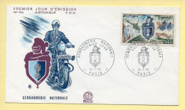 FDC N° 1622 - Gendarmerie Nationale - 75 Paris 31/01/1970 - 1970-1979