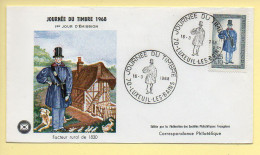 FDC N° 1549 – Facteur Rural De 1830 – Journée Du Timbre 1968 – 70 Luxeuil-les-Bains 16/03/1968  - 1960-1969