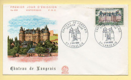 FDC N° 1559 - Château De Langais - 37 Langais 4/05/1968 - 1960-1969