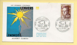 FDC N° 1514 – Albert Camus (1913-1960) – 84 Lourmarin 24/06/1967 - 1960-1969