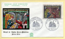 FDC N° 1531 - Eglise Sainte-Madeleine - 10 Troyes 7/10/1967 - 1960-1969