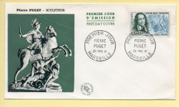 FDC N° 1296 - Pierre PUGET (Sculpteur) - 13 Marseille 20/05/1961  - 1960-1969