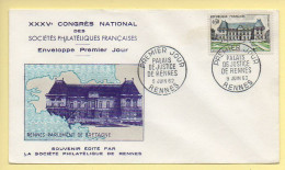 FDC N° 1351 - Palais De Justice De Rennes - 35 Rennes 9/06/1962 - 1960-1969