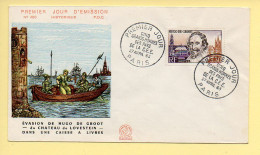 FDC N° 1386 – Hugo De Groot – 75 Paris 27/04/1963 - 1960-1969