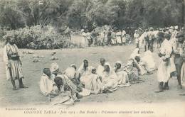 MIKICP4-014- MAROC COLONNE TADLA JUIN 1913 BOU BRAHIM PRISONNIERS ATTENDANT LEUR EXECUTION - Autres & Non Classés