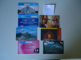 GREECE USED  PHONECARDS  LOT OF 7  FREE SHIPPING - Griekenland