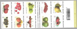 TIMBRE STAMP ZEGEL BELGIQUE CARNET  B 78 LES FRUITS    A VALIDITE PERMANENTE  XX - 1997-… Validez Permanente [B]