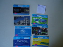 GREECE USED  PHONECARDS  LOT OF 7  FREE SHIPPING - Grèce