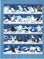 Groenland - 1981 -   Feuillet 30 Vignettes Jul - Noel - Animaux Sauvages - Neufs** - MNH - Unused Stamps