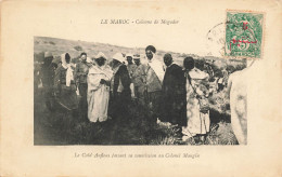 MIKICP4-016- MAROC COLONNE DE MOGADOR LE CAID ANFLOUS FAISANT SA SOUMISSION AU COLONEL MANGIN - Autres & Non Classés