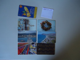 GREECE USED  PHONECARDS  LOT OF 7  FREE SHIPPING - Griechenland