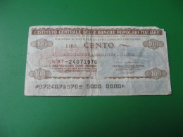Billet, Italie, 100 Lire, 1977, - Autres - Europe
