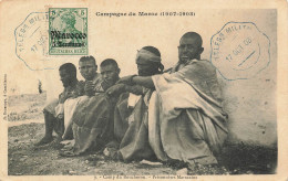 MIKICP4-017- MAROC CAMPAGNE 1907-1908 CAMP DU BOUCHERONS PRISONNIERS MAROCAINS - Andere & Zonder Classificatie