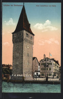 AK Lindau Im Bodensee, Hotel Helvetia Und Alter Leuchtturm Am Hafen  - Lindau A. Bodensee