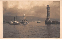 Lindau Im Bodensee Hafenausfahrt Mit Blick Auf Gebirge Ngl #154.729 - Autres & Non Classés