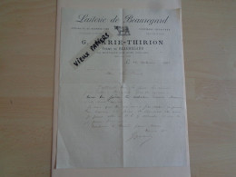 21 - Cote D'Or - Montigny Sur Aube - Ferme De Beauregard - Facture - Laiterie De Beauregard - Vignette - 1892 - Réf.107. - 1800 – 1899