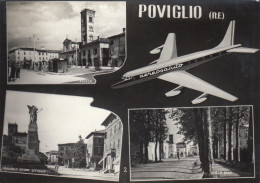 Emilia Romagna  -  Reggio Emilia  -  Poviglio  -  Aerosaluto  -  3 Vedute  - F. Grande   -  Viagg  -  Molto Bella - Autres & Non Classés