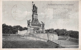 Nationaldenkmal Auf Dem Niederwald Mit Gedicht Gl1925 #155.545 - Altri & Non Classificati