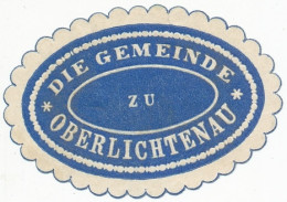 Sondermarke (Keine AK!) Die Gemeinde Zu Oberlichtenau #156.561 - Autres & Non Classés