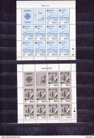 MALTE 1988 Europa, Transports 2 FEUILLES DE 10 Yvert 773-774, Michel 794-795 KB NEUF** MNH Cote Yv: 50 Euros - Malte